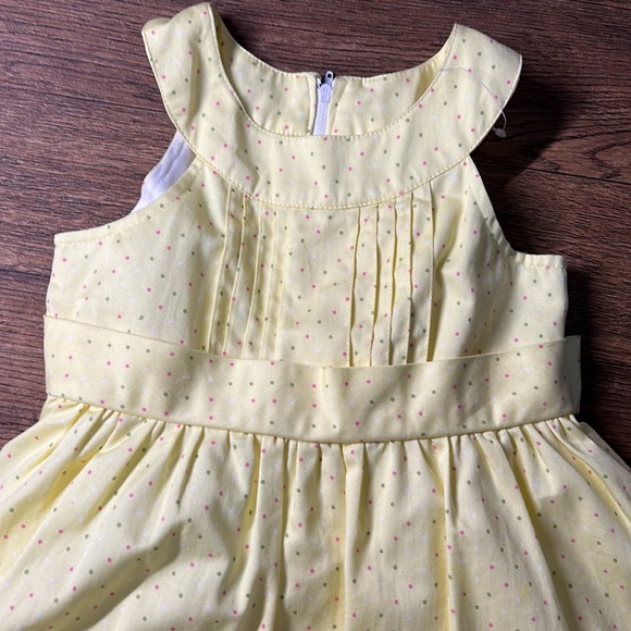 Handmade Yellow Polka Dot Dress - Picture 2 of 5